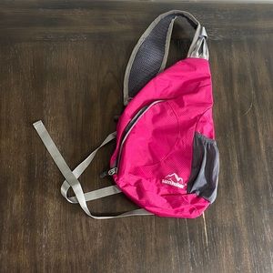 Pink One Shoulder Hiking Bag